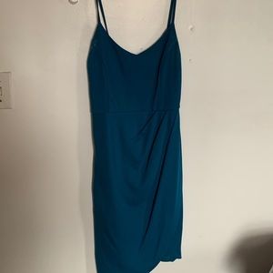 Blue sleeveless dress